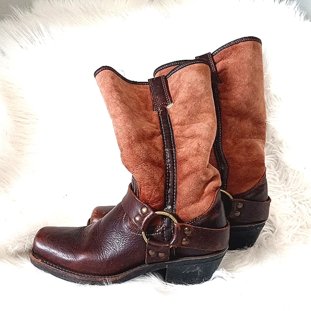 Frye boots, size 7, leather, suede, with a sherpa lining